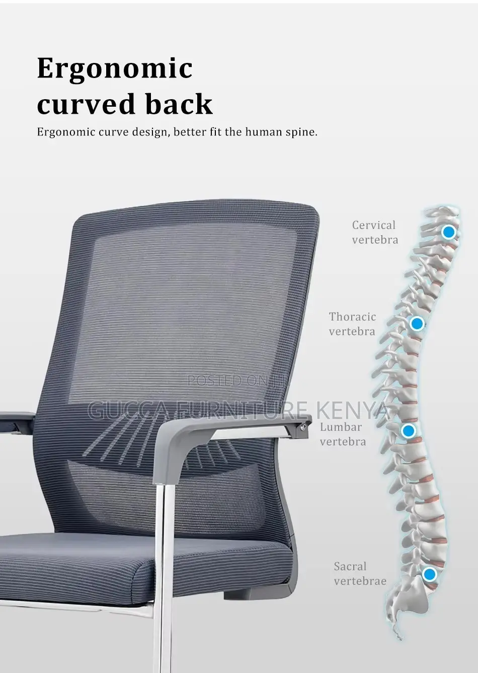 Mid-back Mesh Reception Visitor's Office Chair