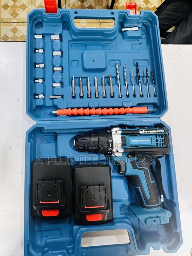 26pc Hand Drill Screw Set (With 2 Rechargeable Batteries) – Compact - thumbnail 2