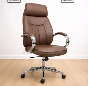 Executive Leather Brown Director's Chair
