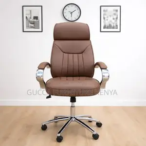 Executive Leather Brown Director's Chair
