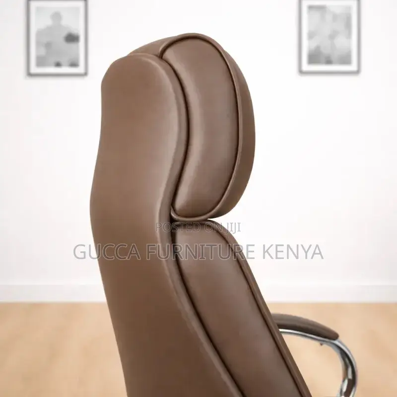 Executive Leather Brown Director's Chair