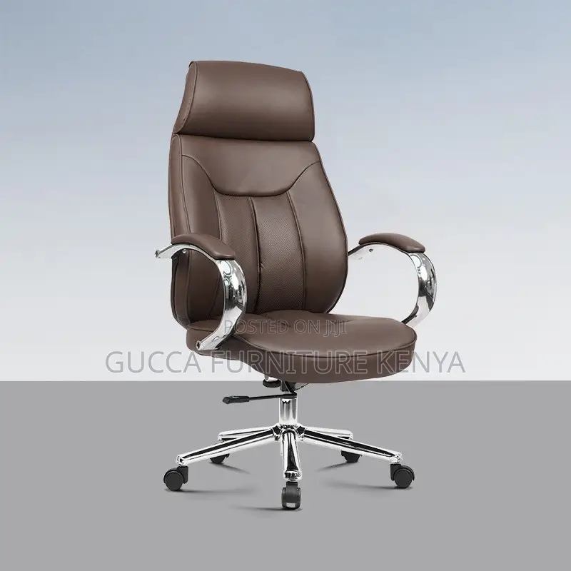 Executive Leather Brown Director's Chair