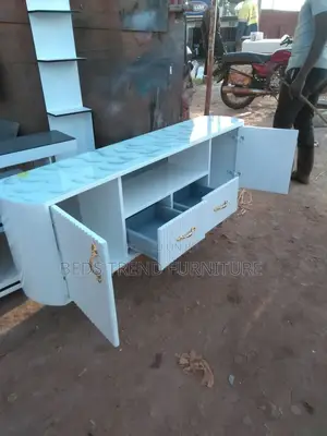 Durable White Tv Stand