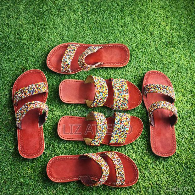 Ladies Genuine Leather Maasai Sandal - thumbnail 3