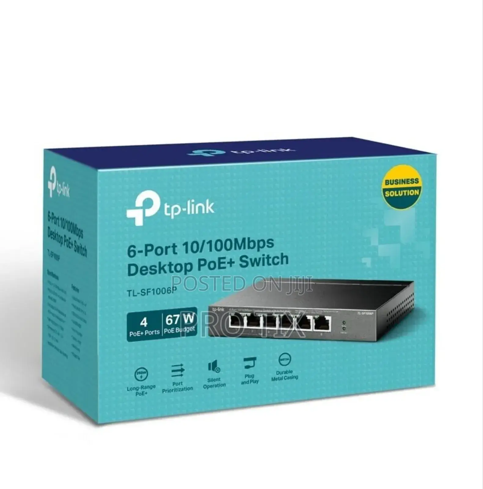 Tp-Link 6-Port 10/100mbps Desktop Switch With 4-Port Poe+ - Tl-Sf1006p