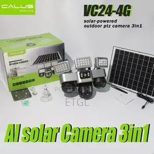 ‎Vc24-4g Solar Camera(Tripple Lens Ptz+Lights)