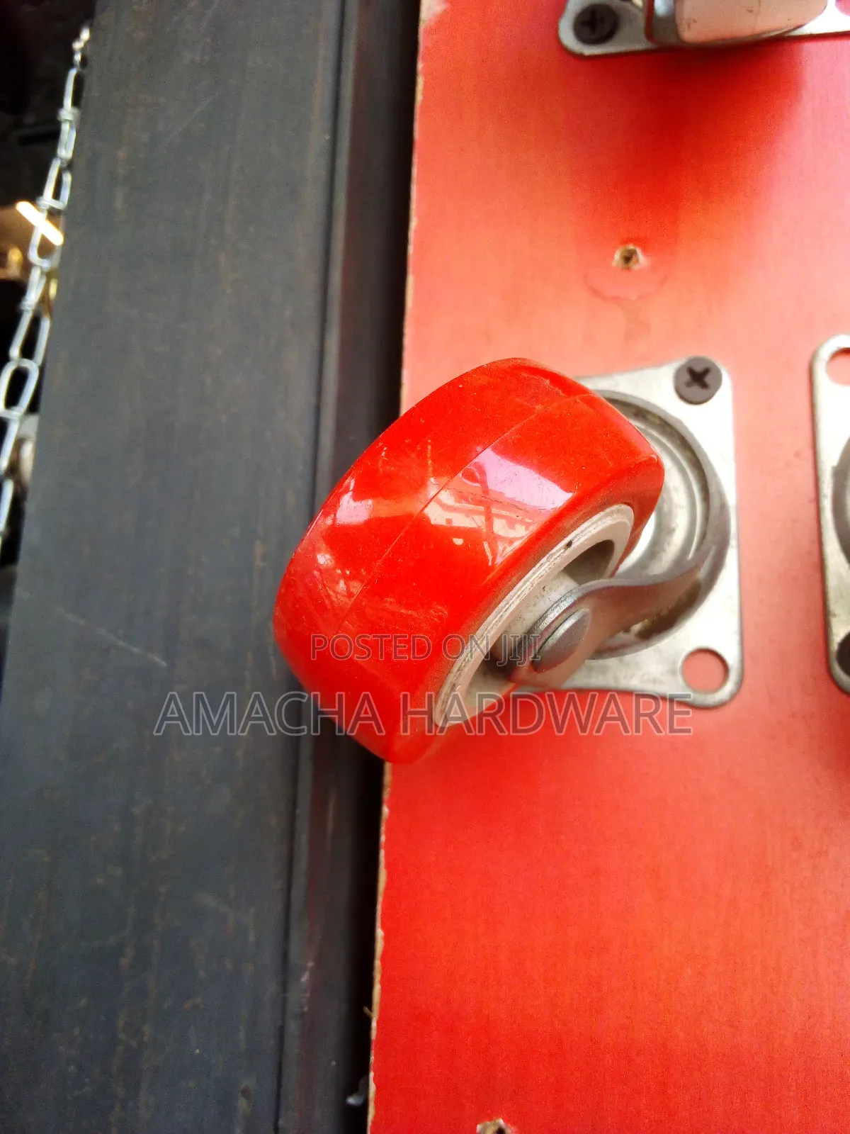 11/2" Red Caster Wheel(Comes in a Set of 4 Pcs)