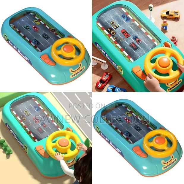 Kids Steering Wheel Racing Toy With Suction Cup Mount