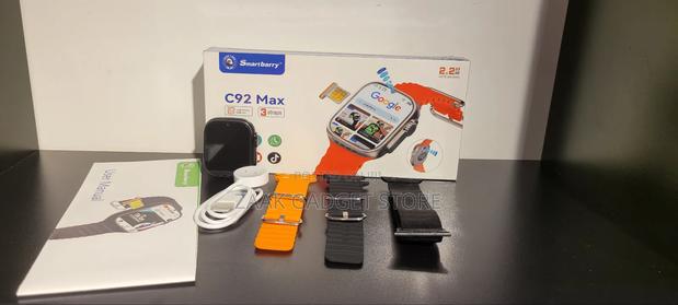 Smart Barry C92 Max Smartwatch – 2.2" Hd, Dual Cam, Sim, 3 Straps Plus - thumbnail 3