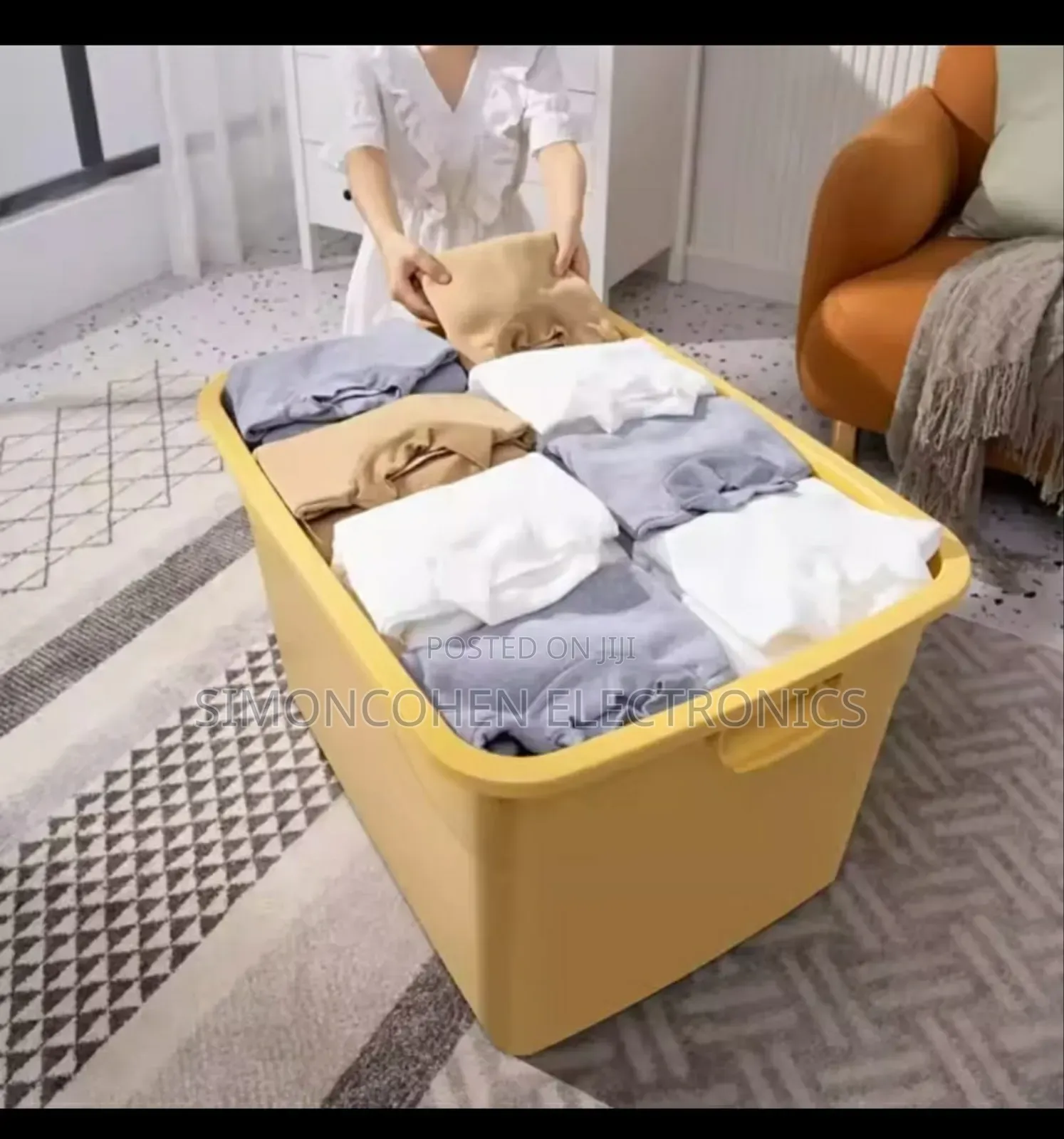70l Stackable Storage Box With Wheels