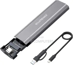 M.2 Nvme SSD Enclosure (Usb 3.1 Gen 2-C) Gray Aluminum Alloy Type