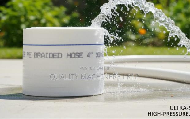 Ultra Strong High Pressure Braided Hose Pipe 4" 30 Meters Roll
