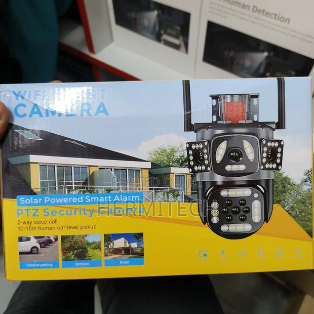 Smart Alarm CCTV Camera With Triple Lens 4g Wifi Enabled
