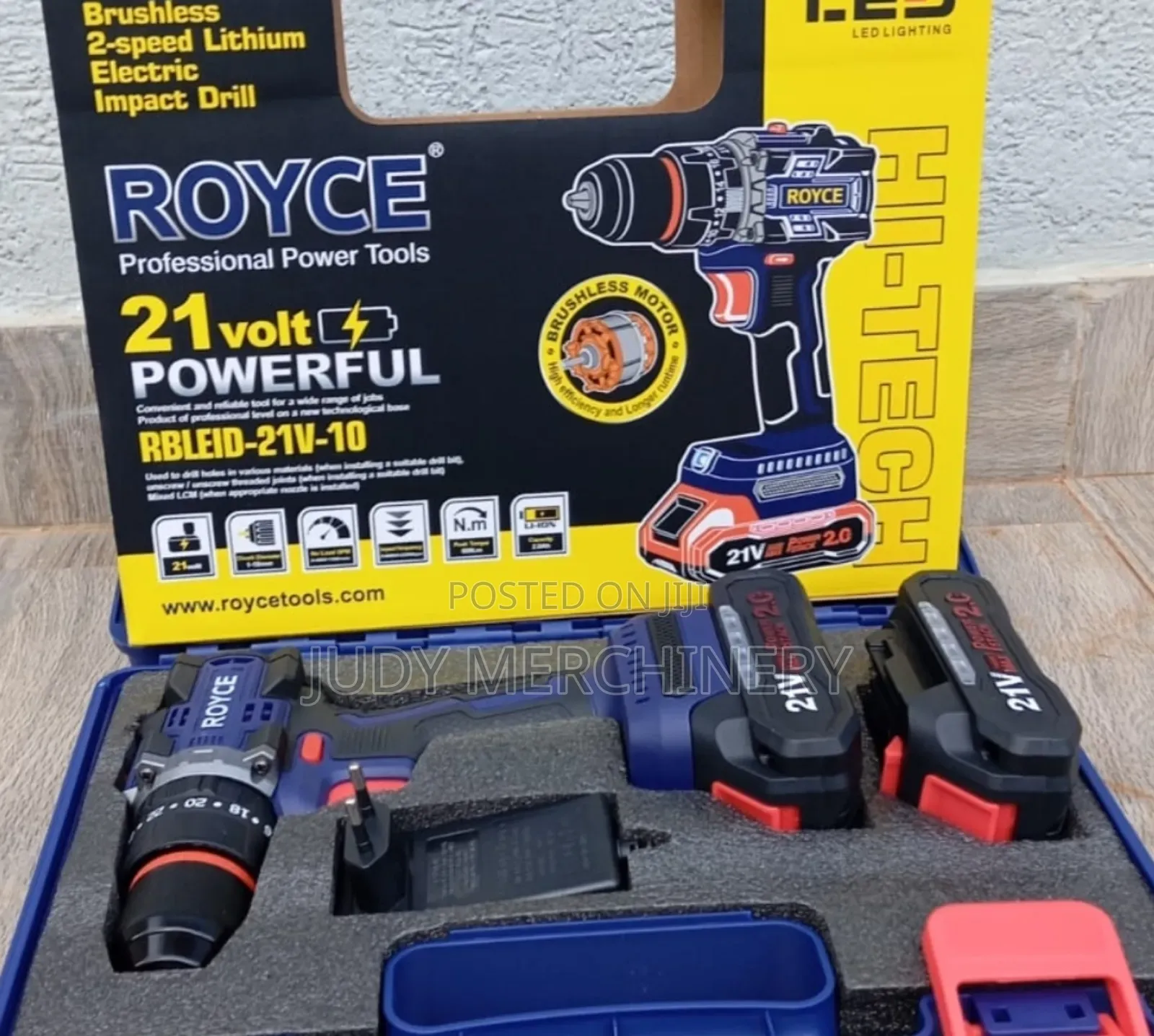 Royce Cordless Brushless Drill