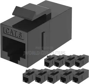 Cat.6 FTP Keystone Jack Coupler Black