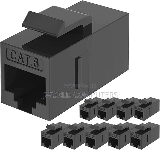 Cat.6 FTP Keystone Jack Coupler Black