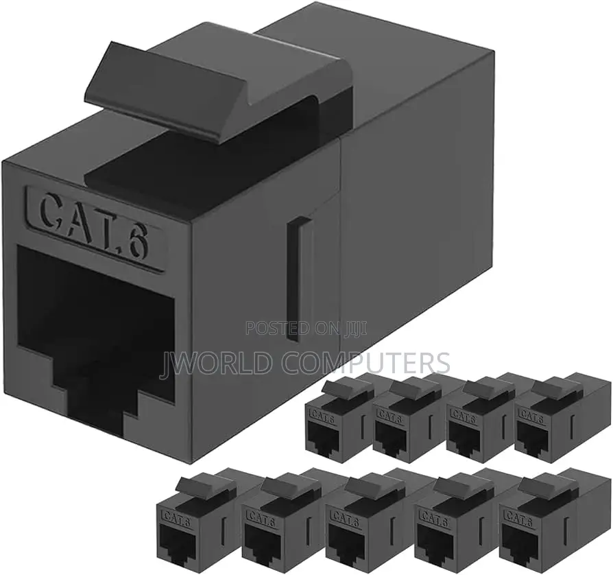 Cat.6 FTP Keystone Jack Coupler Black