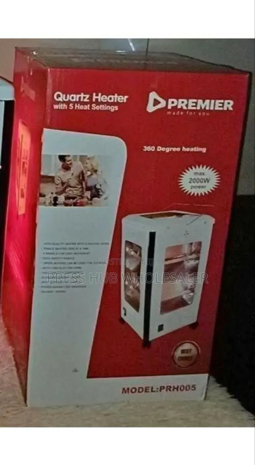 Premier 2000w Quartz Room Heater; 