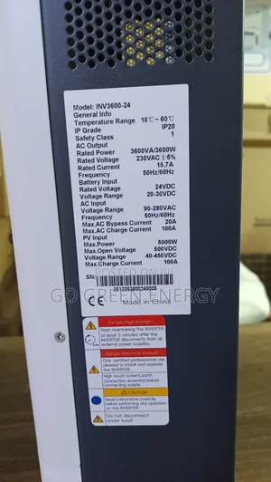 3.6kva Redsun Hybris Inverter