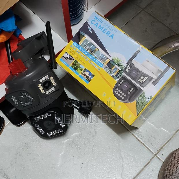 Smart Alarm Siren CCTV Camera With Triple Lens 4g Wifi Enabled - thumbnail 2