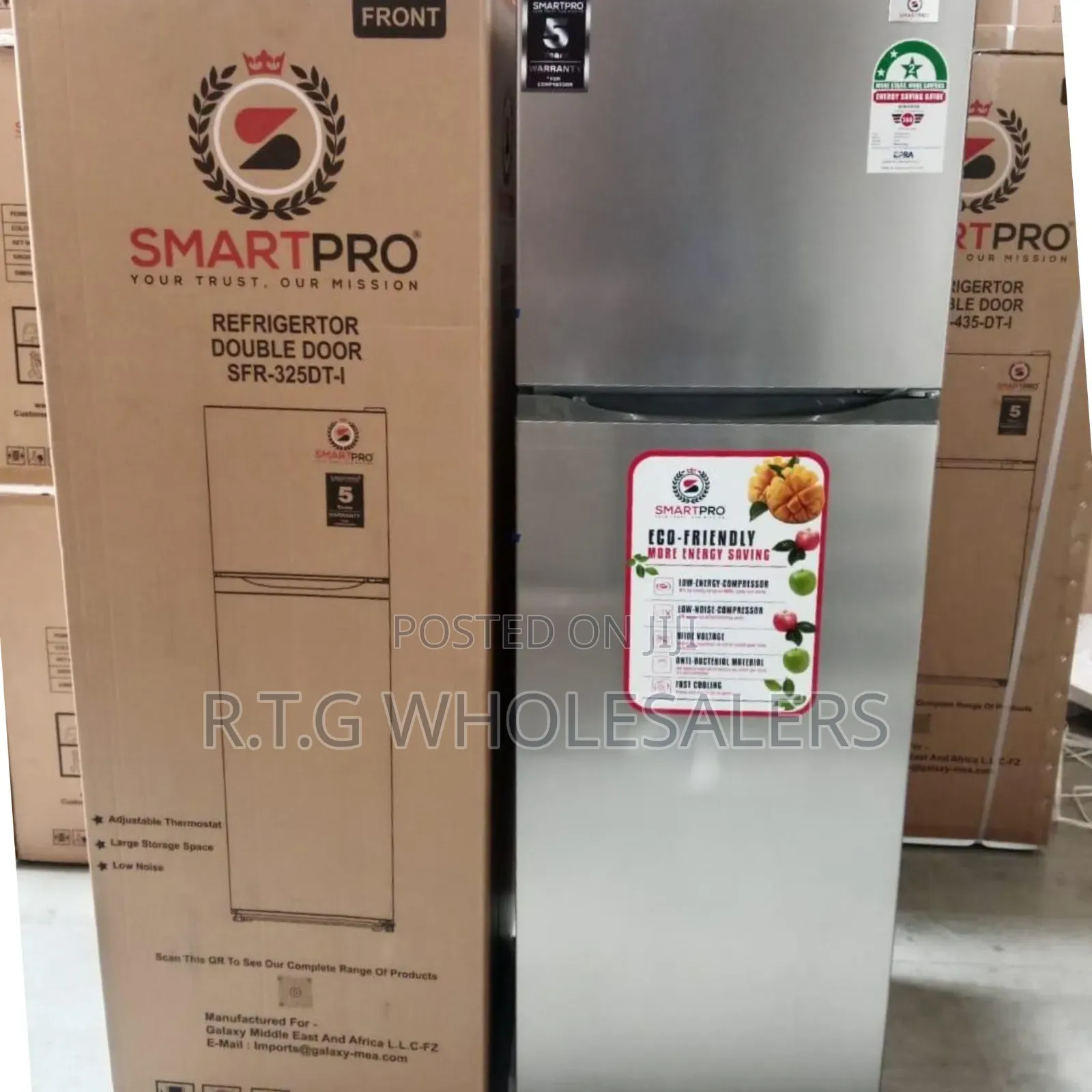 Smart Pro 255l No Frost Double Door Fridge – Sfr‐325dtn‐I