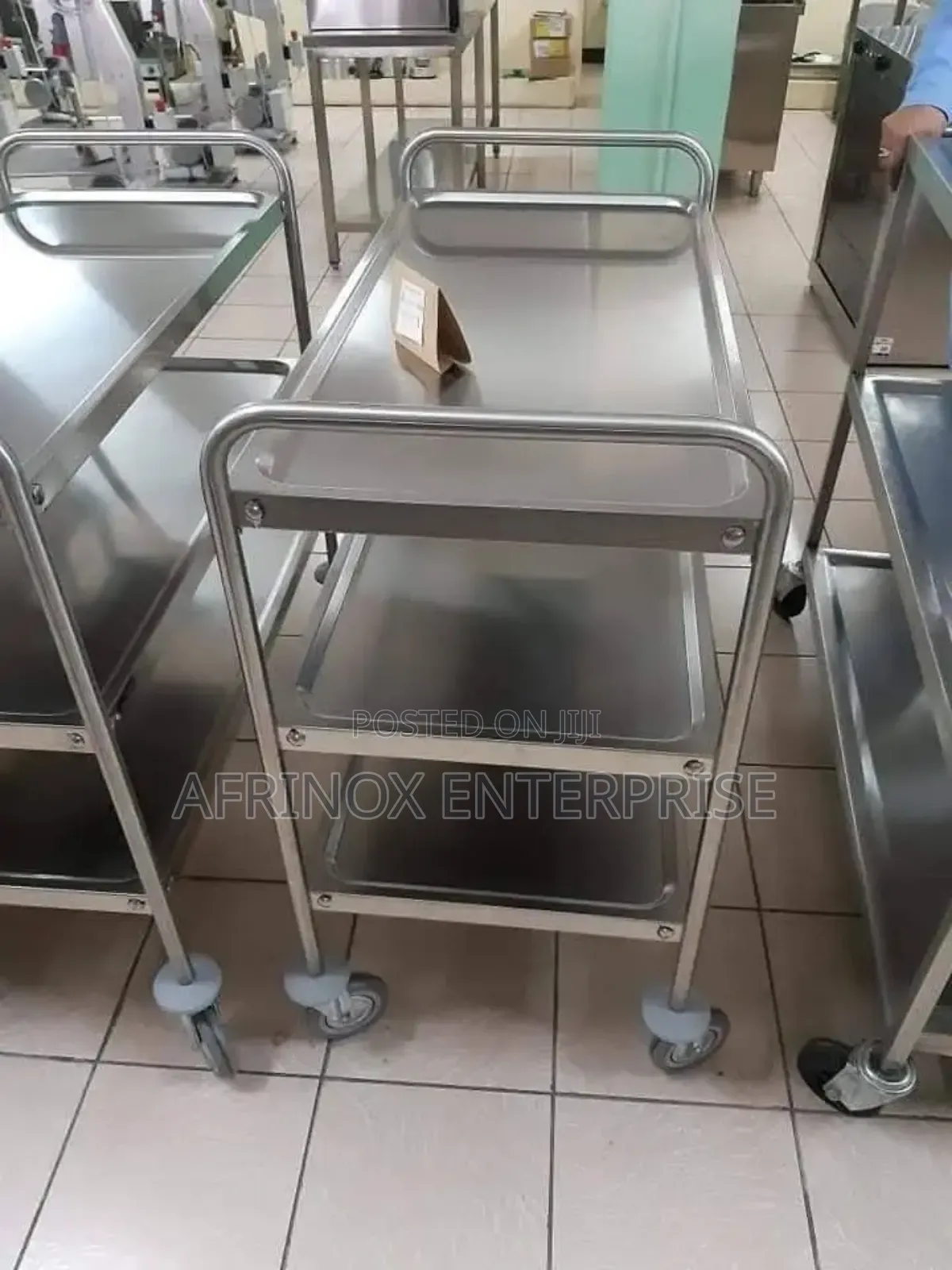 3 Tier Stainless Steel Serving Trolley