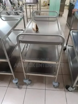 3 Tier Stainless Steel Serving Trolley