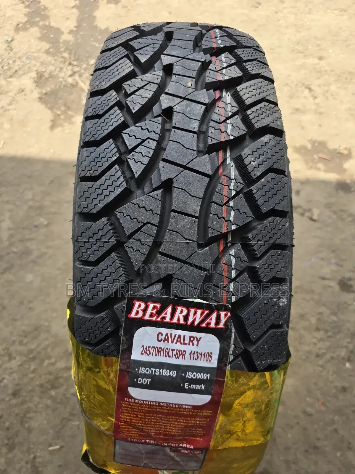 245 /70 R16 Bearway Tyres (All Terrein) Commercial.