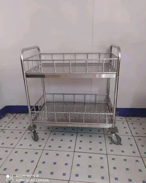 Stainless Steel Serving Trolley