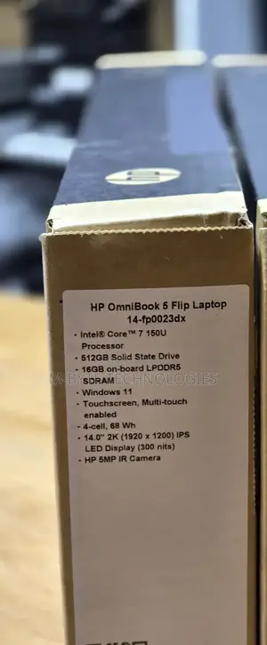 New Laptop HP OmniBook 5 Flip 14-fp0023dx 16GB Intel Core i7 SSD 512GB