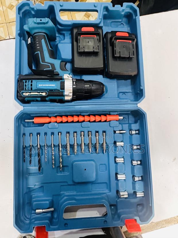26pcs Rechargeable Cordless Hand Drill Screw Tool Kit - thumbnail 2