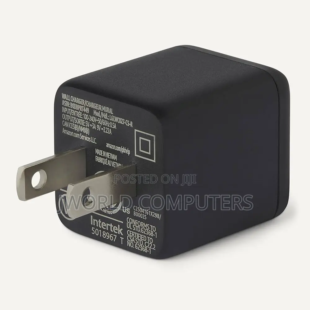 1-Port Usb-C Gan Charger (20w) Uk-Plug Black