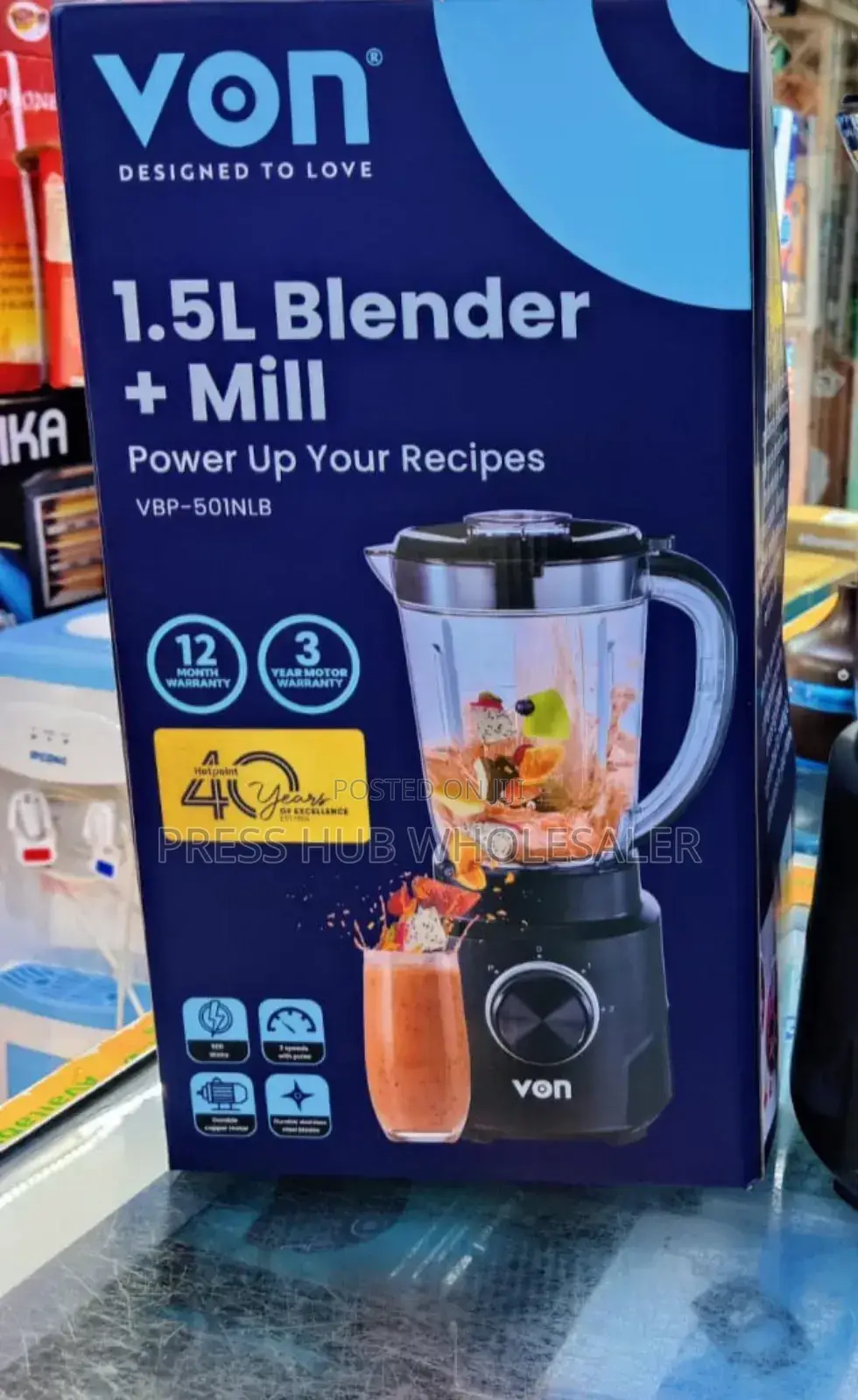 Von 2-in-1 Blender + Mill,