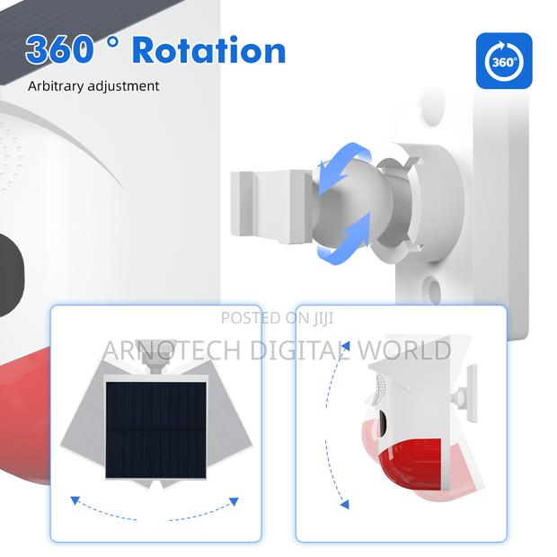 Wireless Infrared Motion Sensor Detector Strobe Siren Solar Alarm - thumbnail 5