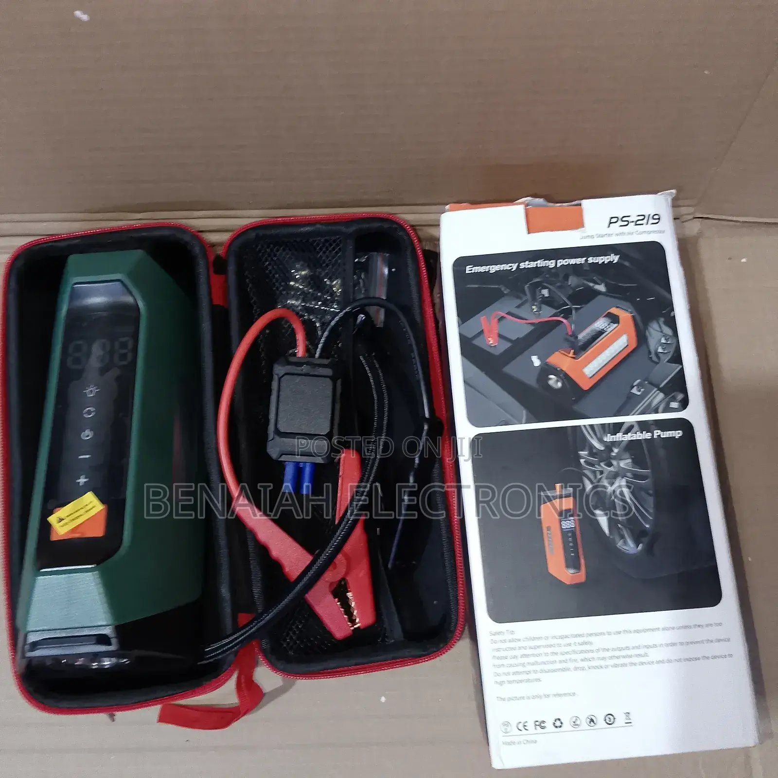 Powerful Jumpstarter With Inbuilt Inflator Led Display