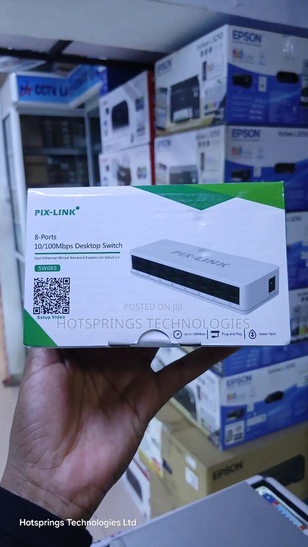 Pix-Link 8-Port 10/100mbps Desktop Switch - main view