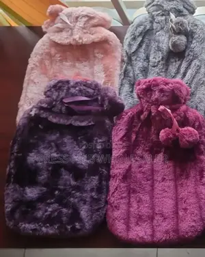 Fluffy Fabric 2-Liter Hot Water Bottles ; 