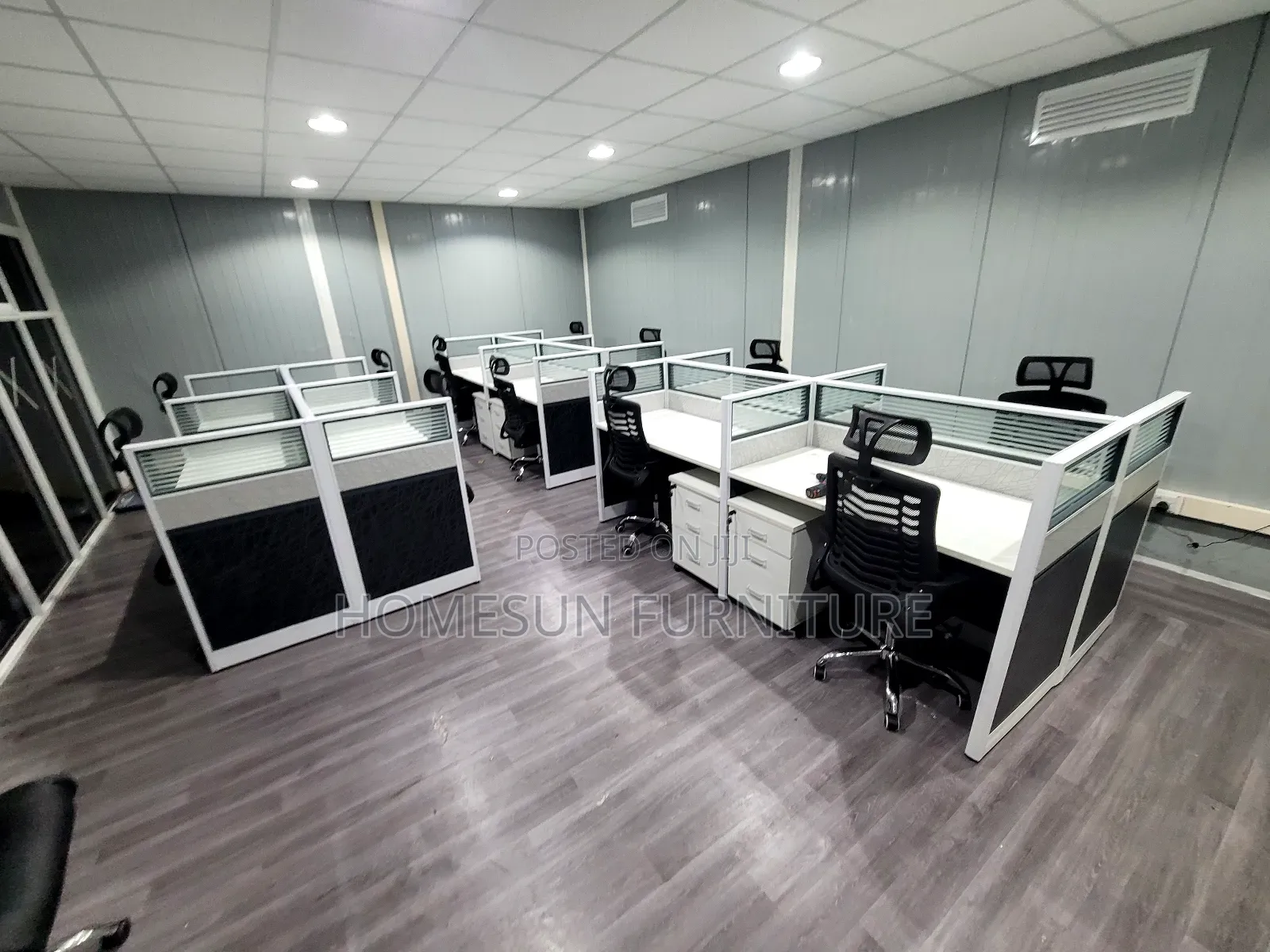 4 Way Workstation Desk