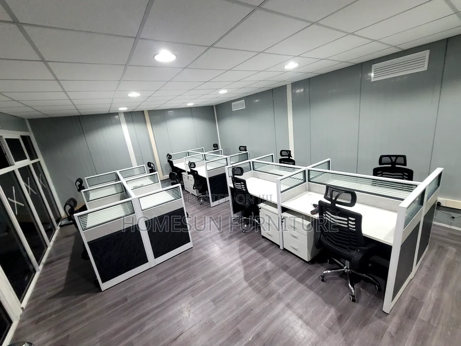 White Workstation Desk