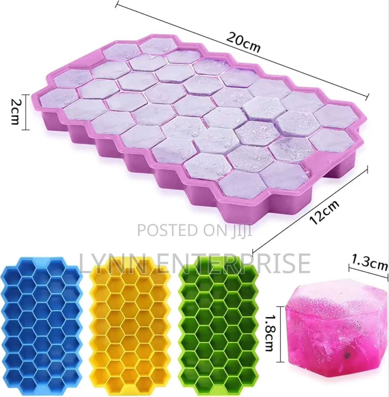 *37 Grid Silicon Ice Cube Maker