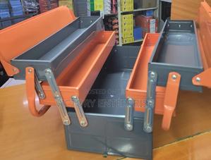 19"5 Tray Metallic Tool Box - thumbnail 2