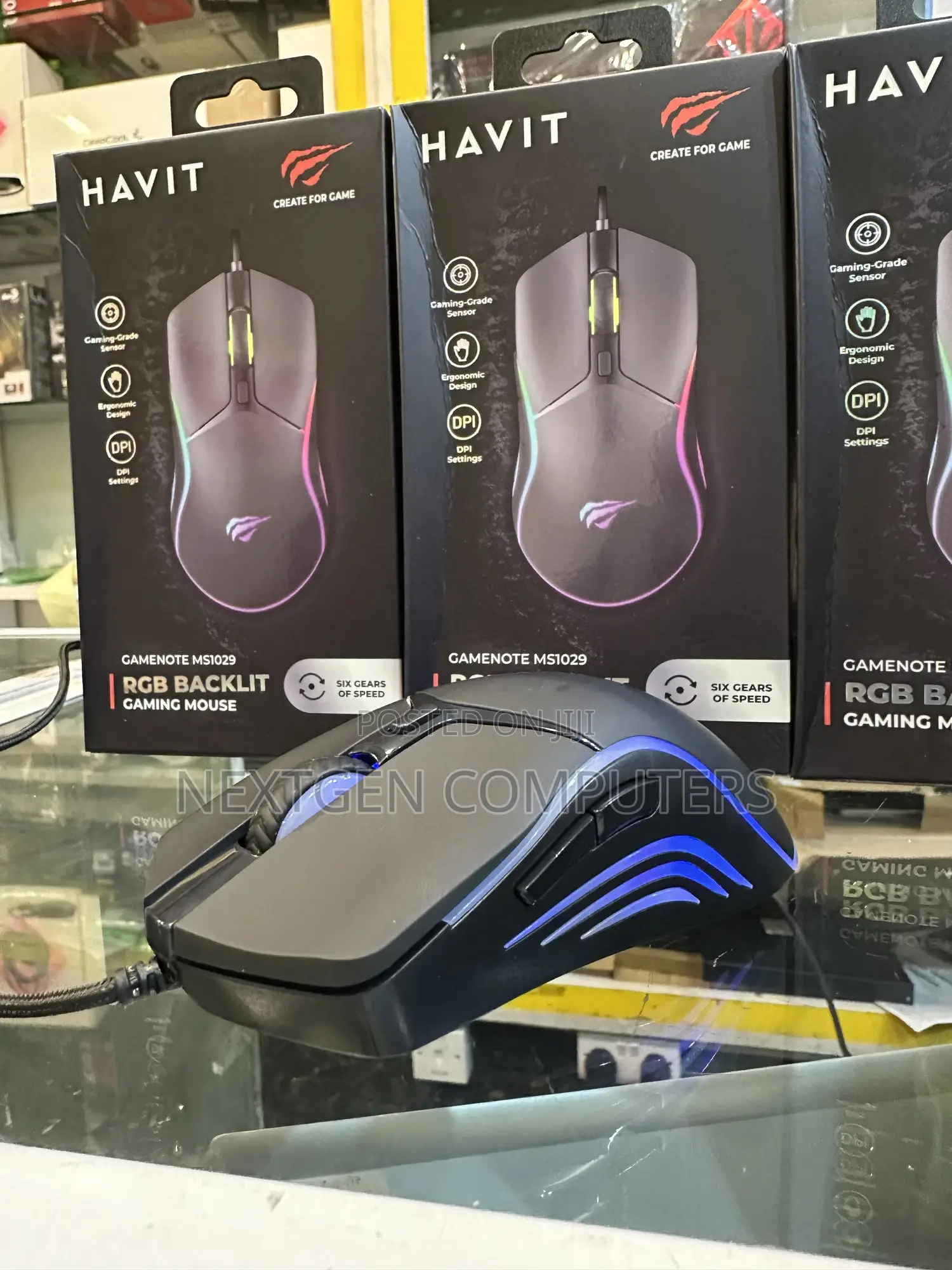 Havit Gamenote Ms1029 Gaming Mouse With RGB Backlight