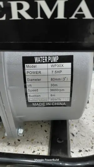 7.5hp Kato Germany 3" Wp30x Gasoline Waterpump