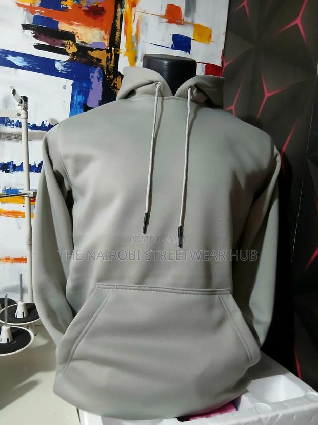 Plain Grey Hoodie - thumbnail 2