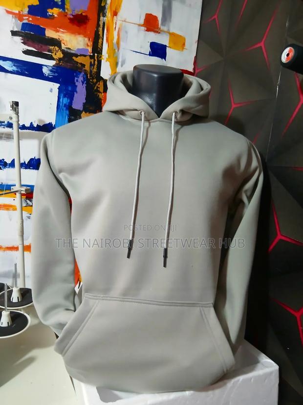 Plain Grey Hoodie - thumbnail 4