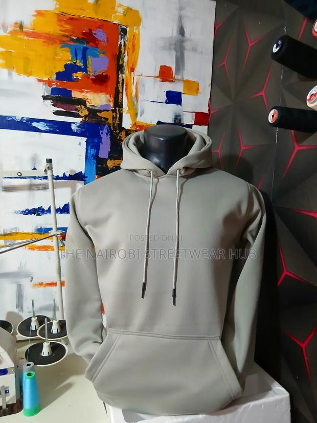 Plain Grey Hoodie - thumbnail 5