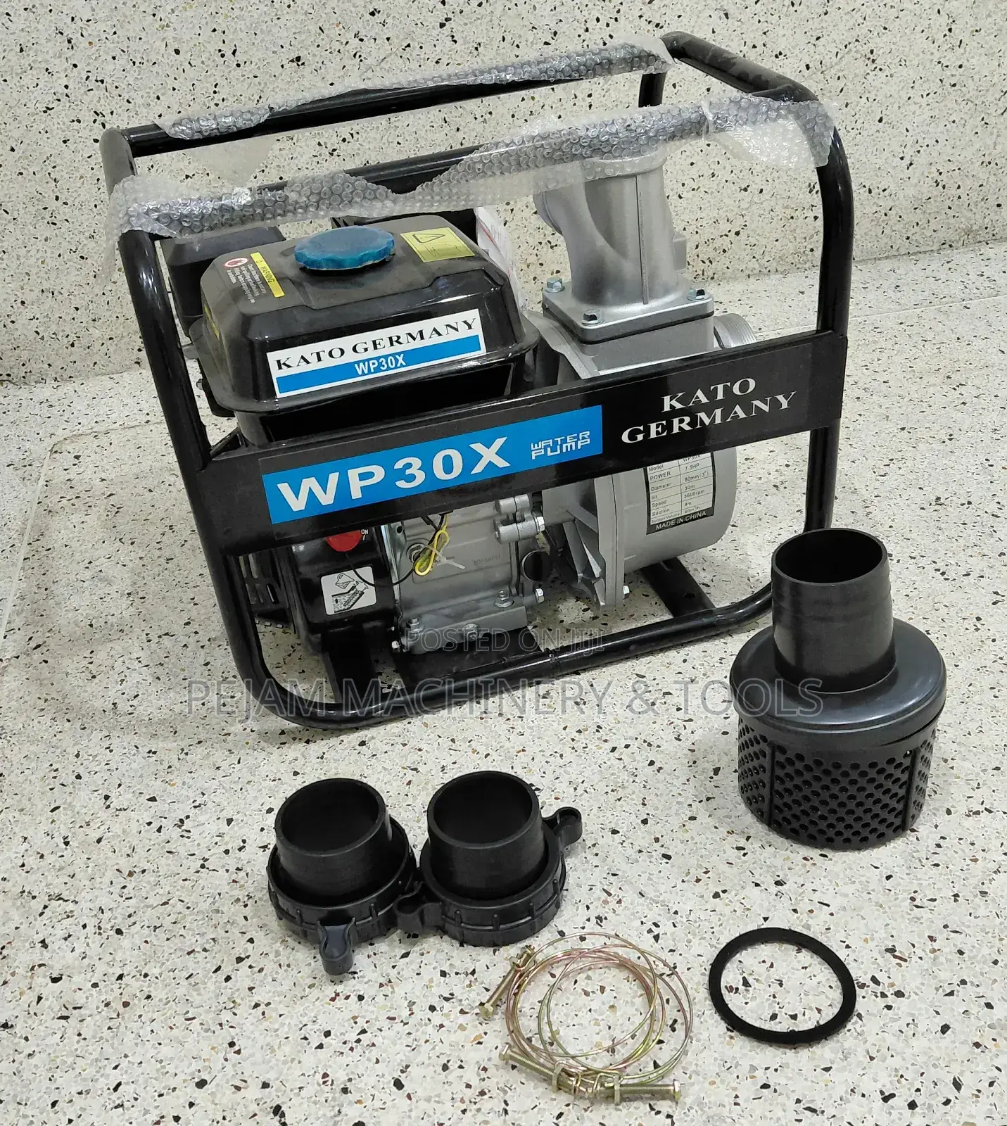3" Kato Germany Wp30x 7.5hp Gasoline-Powered Water Pump.