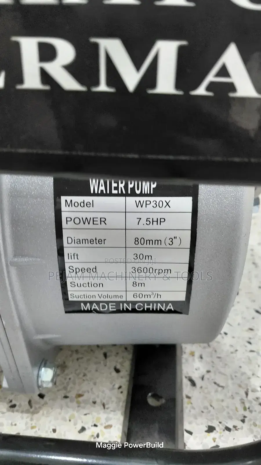 3" Kato Germany Wp30x 7.5hp Gasoline-Powered Water Pump.