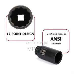 15 Pc, 1/2'' Dr, Deep Impact Sockets, Heavy Duty, 12 Pt (Spline) 10-32