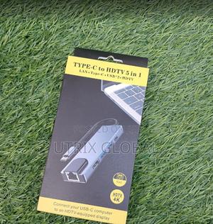 Type C Hub 5 In 1 Usb C Hdmi Ethernet Adapter - thumbnail 2